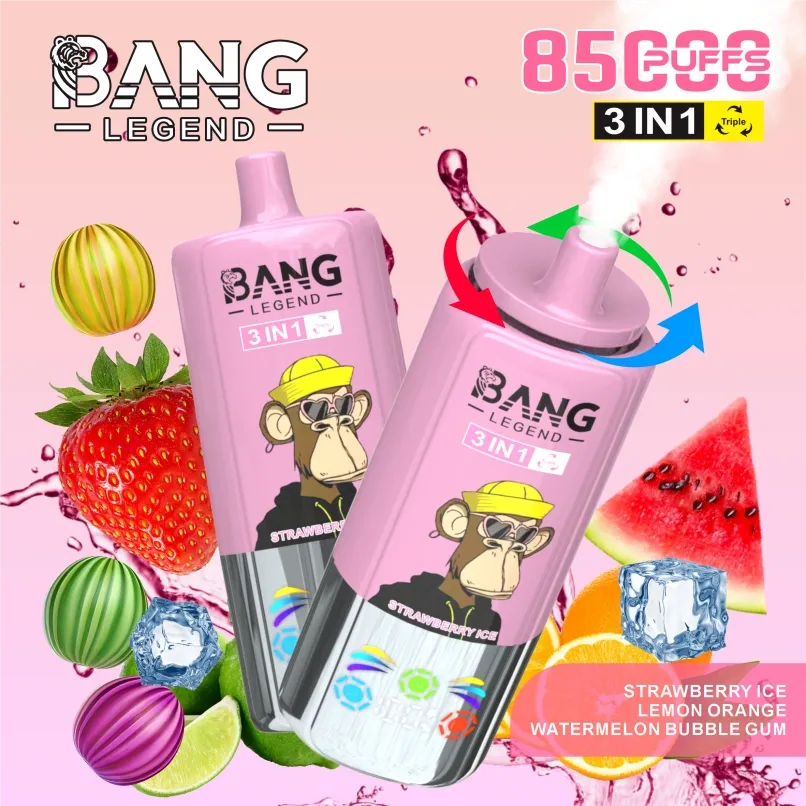 Электронная сигарета Bang 85000 Puffs 85K Legend 3-в-1 с переключением вкусов оптом