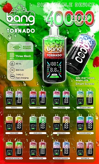 Bang Tornado 40000 40 k Puffs одноразовые вейпы