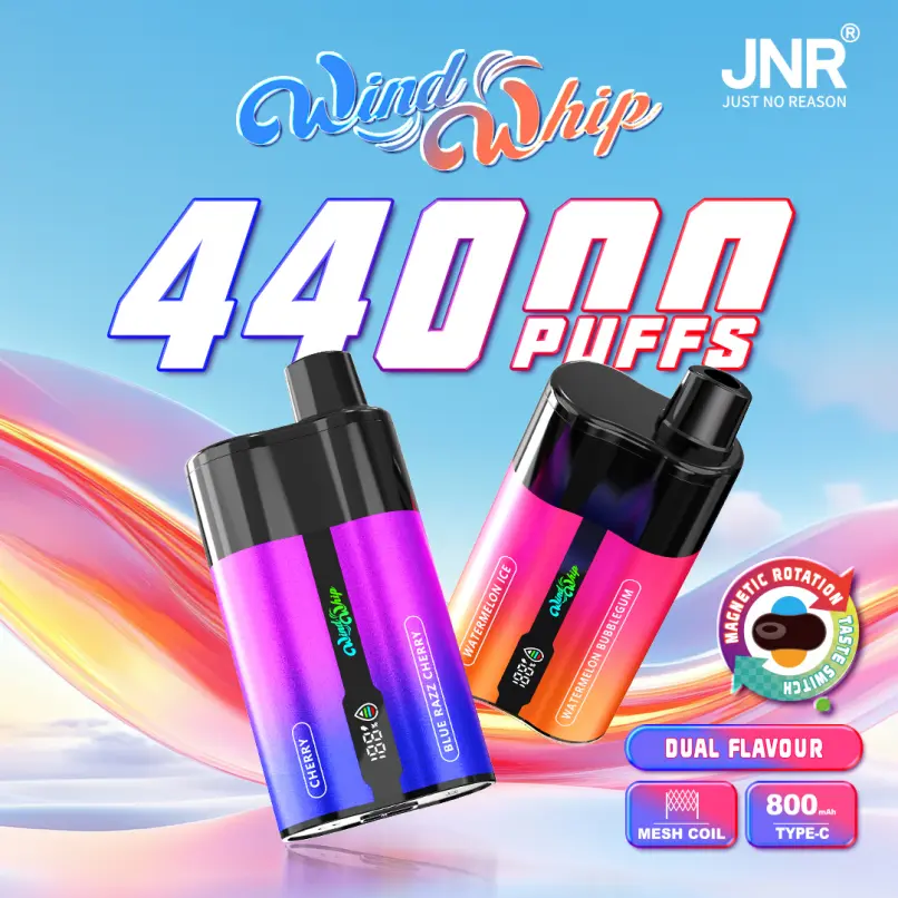 JNR WindWhip 44000 Puffs Одноразовый вейп 2-в-1 с двойным вкусом