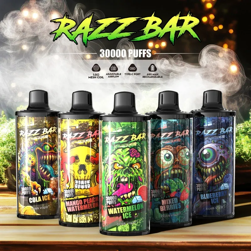Puffs 30k Razz Bar 30000 Puffs Одноразовый вейп